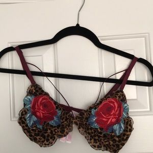 PINK Leopard Print Bralette